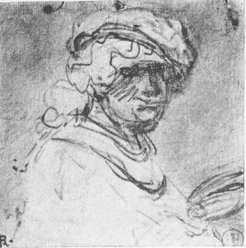 Rembrandt self portrait 1633
