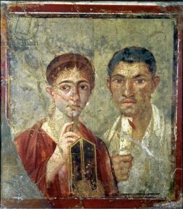 Portrait of the bakerTerentius Neo and his wife