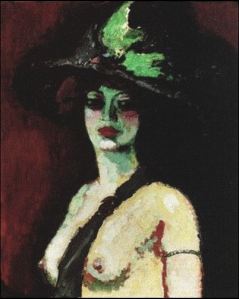 Kees van dongen woman with a large hat 1906