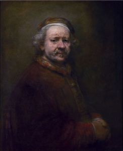 Self portrait at the age of 63 Rembrandt
